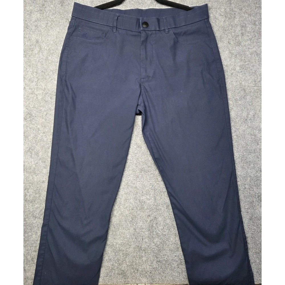 Greyson Golf Pants Mens 34x32 Navy Blue Performance Stretch Athletic Casual